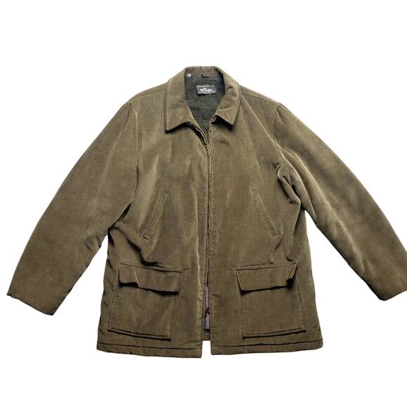 Vintage Mr Wrangler Sherpa Lined Corduroy Jacket Brown Ranch Coat Men’s Size 44